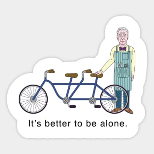 JD Salinger's Tandem Bicycle Sticker